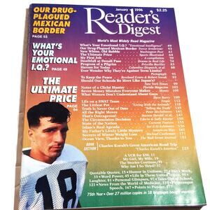 Reader's Digest Magazine January 1996 Vintage Collectible Back Issue